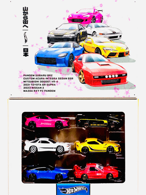 Hot Wheels 2024 Japanese Import Themed JDM Multipack 6 Cars - Damaged Box