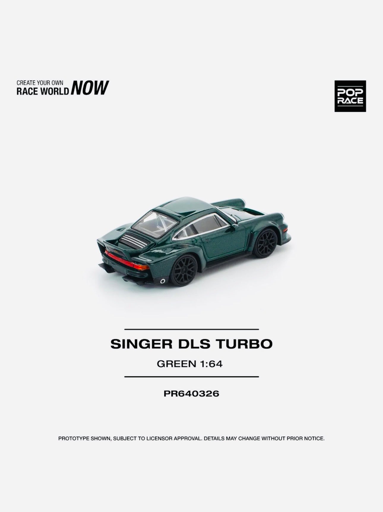 Deepmaker ポルシェ　DLS Singer ゴールデングリーン　限定品 Pop Race Factory Sealed Porsche Singer DLS Turbo Road Green #326