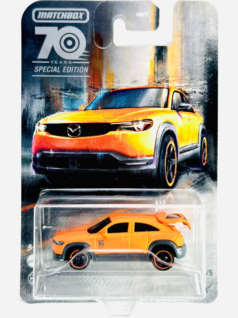 Matchbox 2023 70th Anniversary Special Edition Moving Parts Case A 2021 Mazda MX - Damaged Card