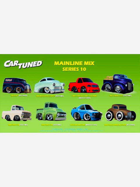 CarTuned 2026 Series 10 Mainline Assortment Factory Sealed Assortment Case (8 Cars)