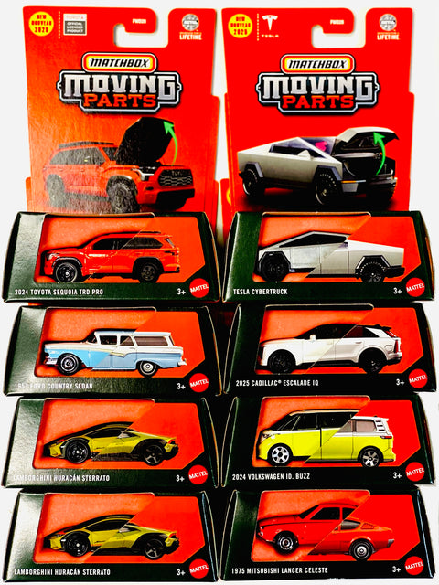 Matchbox 2025 Moving Parts Factory Sealed Case H (8 Cars)