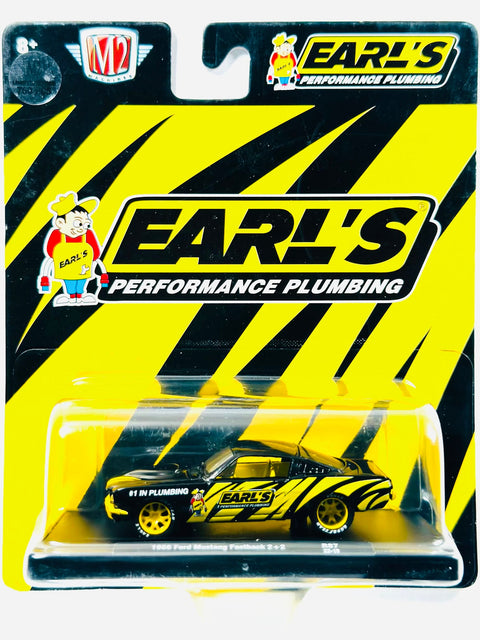 M2 Auto-drivers Earl's Preformance Pluming 1966 Ford Mustang Fastback 2+2 Chase - Damaged Card