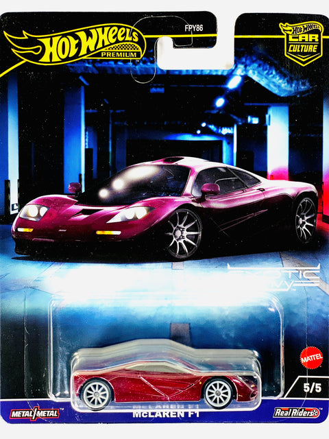 Hot Wheels 2023 Car Culture Exotic Envy Case G McLaren F1 - Damaged Card
