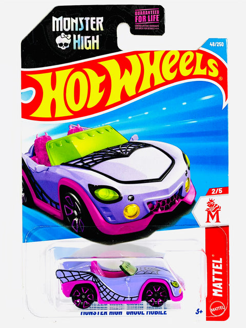Hot Wheels Mattel Monster High Ghoul Mobile (48/250) - Damaged Card/Blister