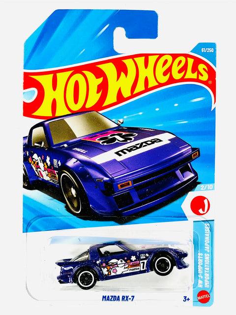 Hot Wheels HW J-Imports Mazda RX-7 (61/250)- Damaged Card/Blister