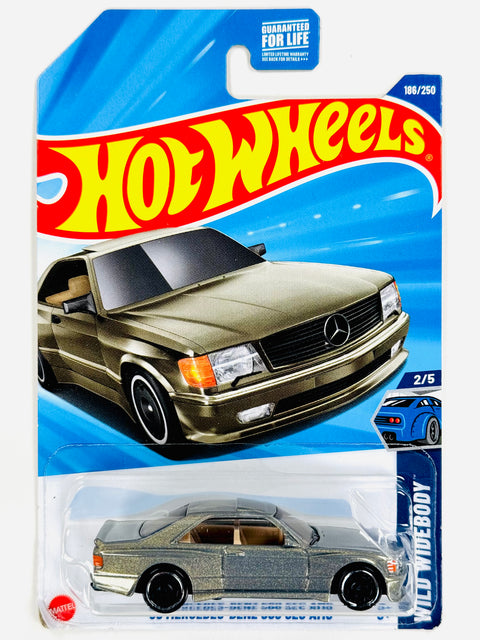 Hot Wheels Wild Widebody '89 Mercedes-Benz 560 SEC AMG (186/250) - Damaged Card/Blister