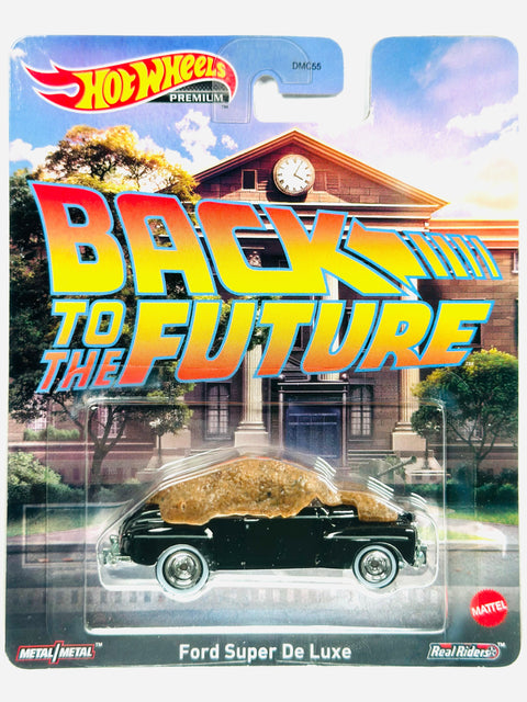 Hot Wheels 2023 Retro Entertainment Case P Back to the Future Ford Super De Luxe - Damaged Card/Blister