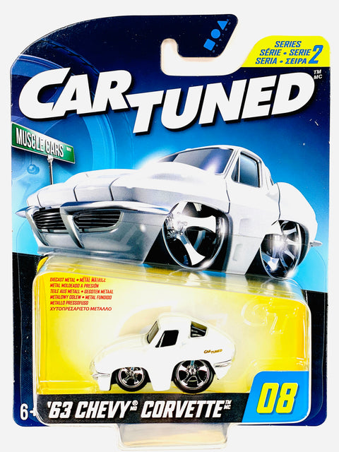 Car Tuned Series 2 1963 Chevrolet Corvette Stingray White Pro Street #08