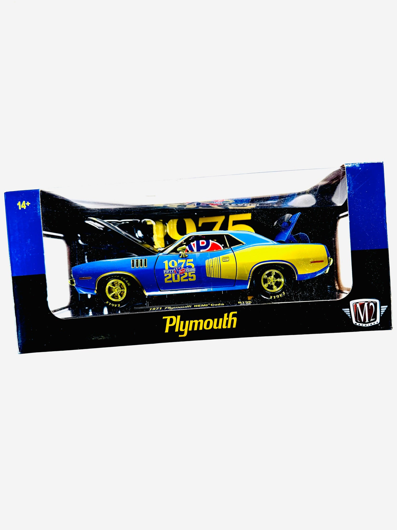 M2 Machines 1/24 VP 50 Years 1971 Plymouth HEMI Cuda Chase