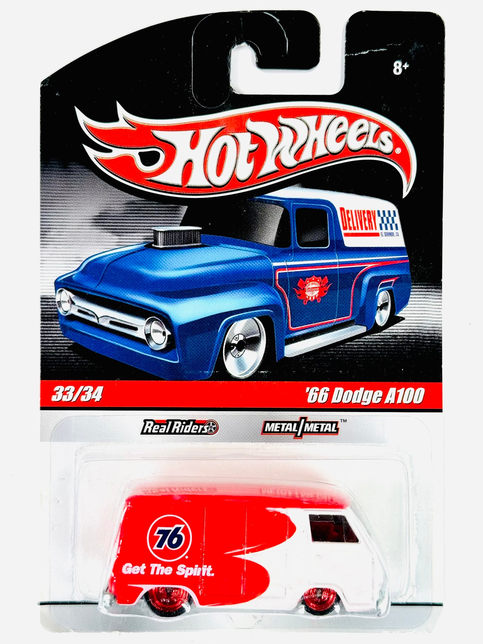 Hot Wheels Slick Rides Union 76 '66 Dodge A100 - Damaged Card