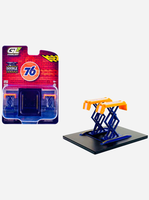 Greenlight Auto Body Shop Automotive Double Scissor Lifts Series 2 Union 76