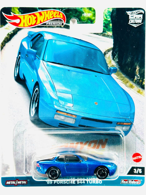 Hot Wheels 2023 Car Culture Canyon Warriors '89 Porsche 944 Turbo - Damaged Card