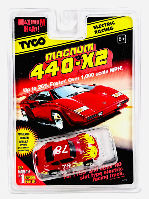 TYCO Slot Car Magnum 440-X2 Good Year Porsche Carrera #78 - Damaged Blister