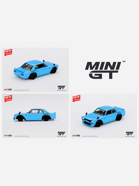Mini GT Nissan LB Works HAKOSUKA Baby Blue #1169