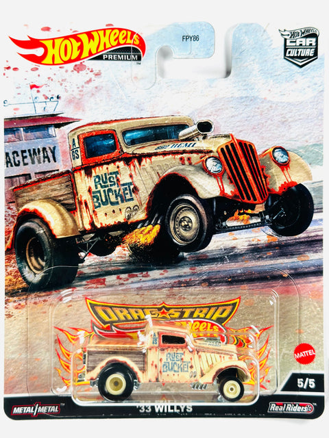 Hot Wheels 2022 Car Culture Drag Strip '33 Willys - Damaged Card/Blister