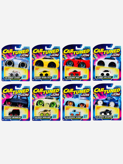 CarTuned Series 6 JDM Tuners Assortment Factory Sealed Assortment Case (8 cars)