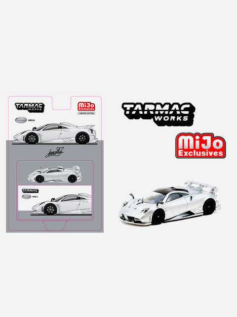 Tarmac Works Mijo Exclusive Global 64  Pagani Imola Matte Silver