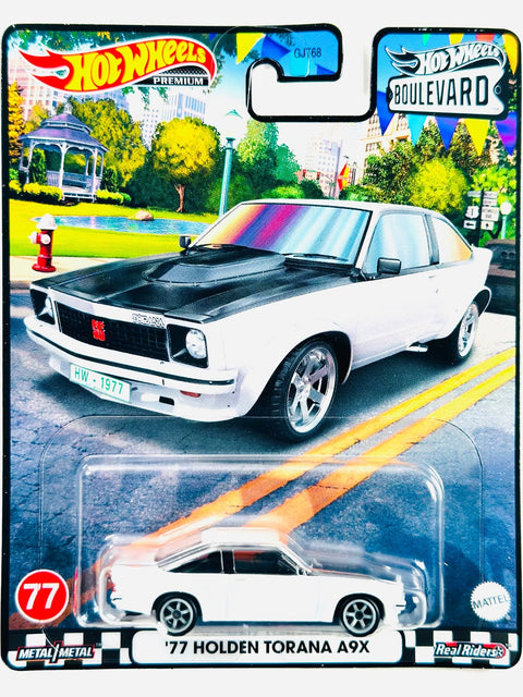 Hot Wheels 2023 Boulevard '77 Holden Torana A9X #77 - Damaged Card/Blister