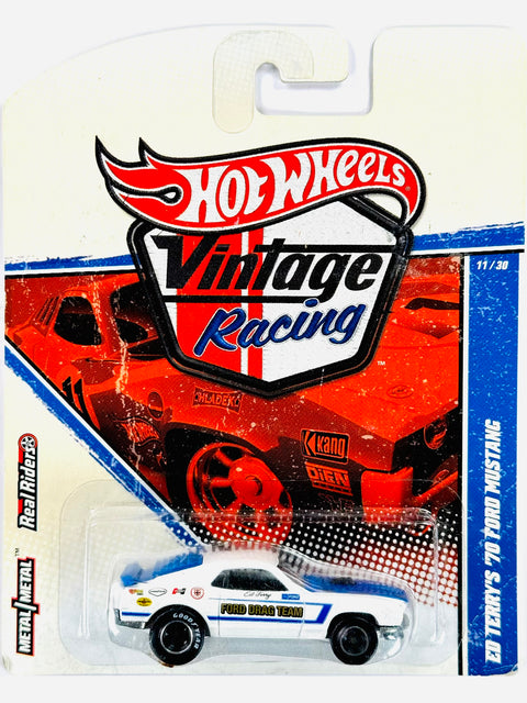 Hot Wheels 2010 Real Riders Vintage Racing Ed Terry's '70 Ford Mustang - Damaged Card