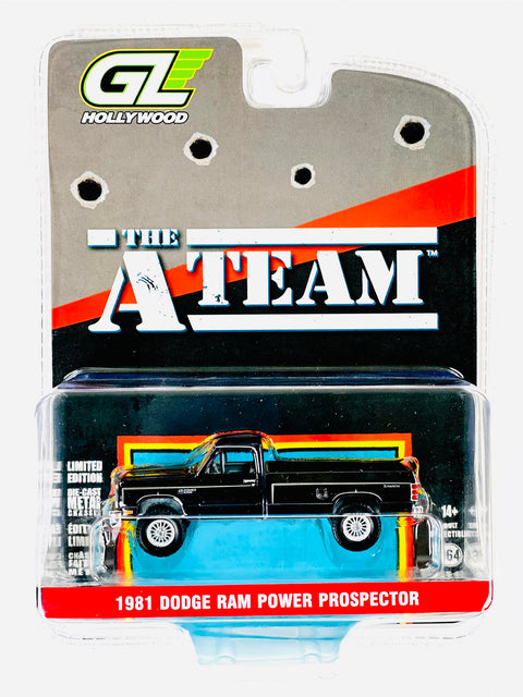 Greenlight Hollywood The A-Team 1981 Dodge Power Ram Prospector Truck Chrome Chase