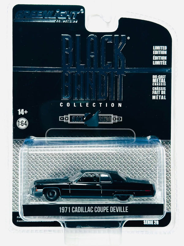 GREENLIGHT BLACK BANDIT 1971 CADILLAC COUPE DEVILLE