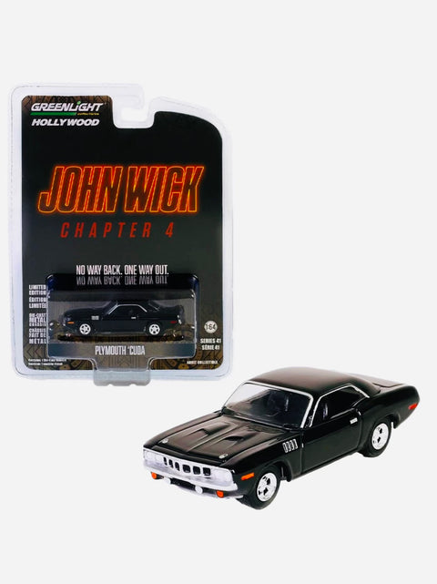 Greenlight Hollywood John Wick Chapter 4 1971 Plymouth 'Cuda