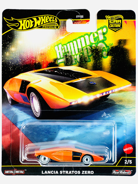 Hot Wheels 2025 Car Culture Hammer Drop Lancia Stratos Zero - Damaged Card/Blister