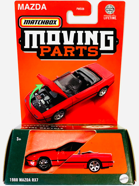 Matchbox 2024 Moving Parts Case M 1988 Mazda RX7