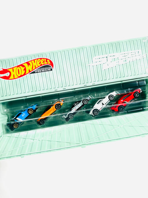 Hot Wheels 2023 Car Culture Speed Machines Container Bundle (Set of 5 Cars) - Opened Box