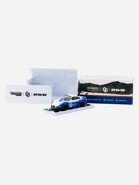 Tarmac Works Hobby 64 Factory Sealed RWB 993 Liberty Walk w/ Container