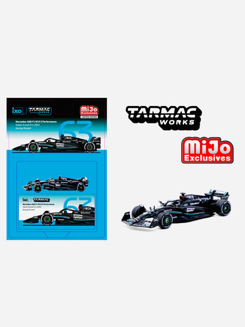 Tarmac Works Mijo Exclusive Global 64 Formula 1 Mercedes-AMG F1 W14 E Performance Italian Grand Prix 2023 George Russell