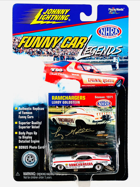 Johnny Lightning Funny Car Legends 1971 Ramchargers Leroy Goldstein - Damaged Card/Blister