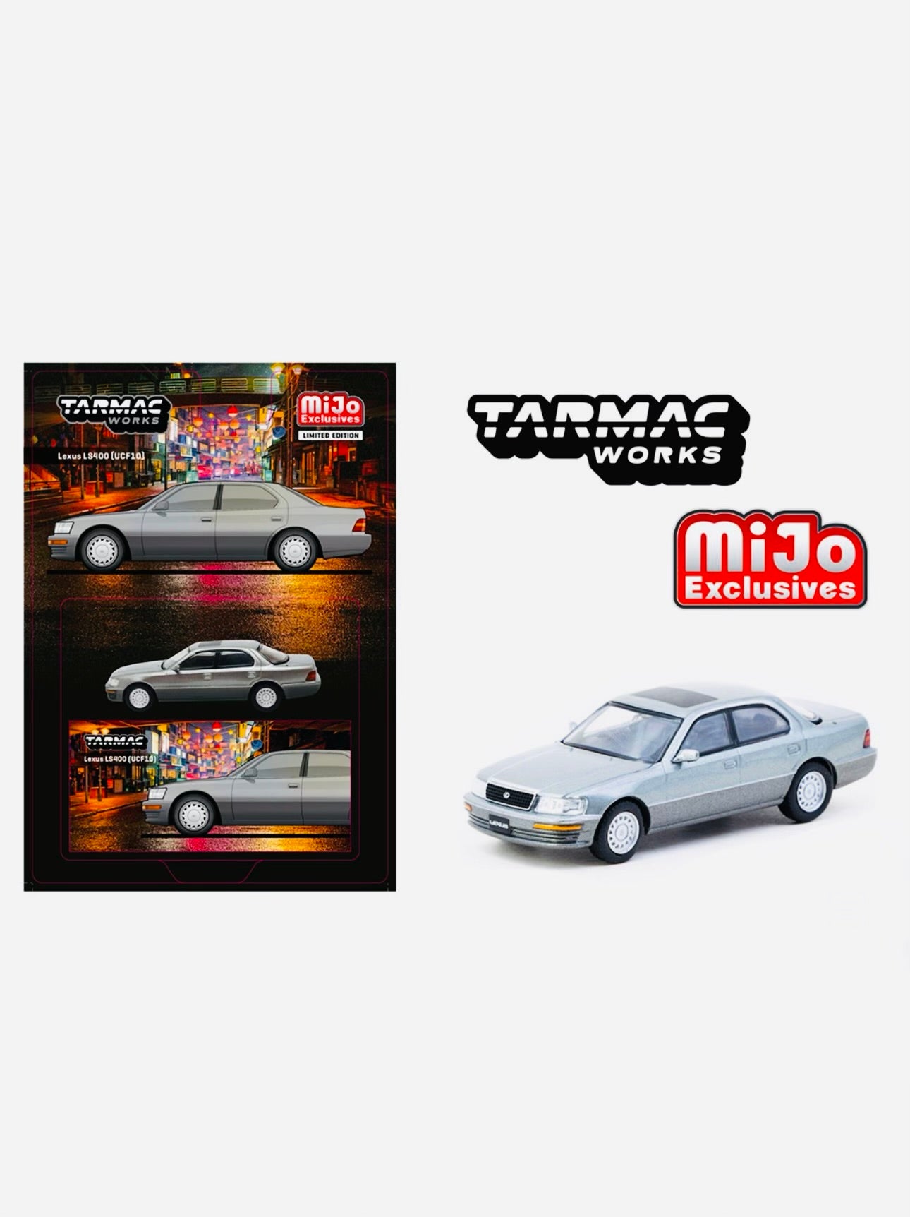 TARMAC Lexus LS400 (UCF10) ミニカー Tarmac Works Mijo Exclusive Lexus LS400 UCF10 Flint Grey – Jcardiecast