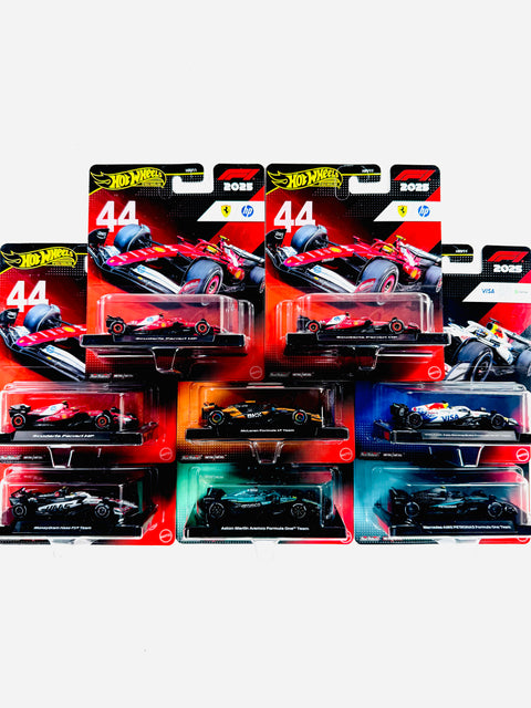 Hot Wheels 2026 Formula 1 F1 Race Team Factory Sealed Case L (8 Cars)