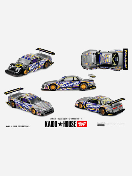 Mini GT x Kaido House Collab Factory Sealed Nissan Silvia S13-R
