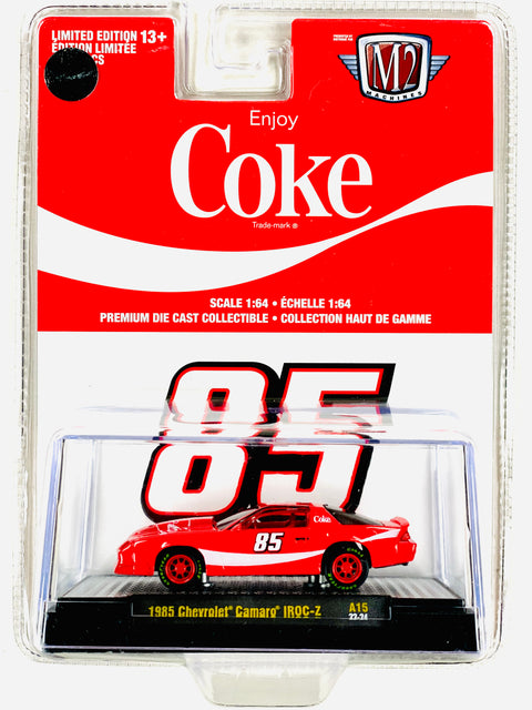 M2 Machines Coke 1985 Chevrolet Camaro IROC-Z Chase - Damaged Blister