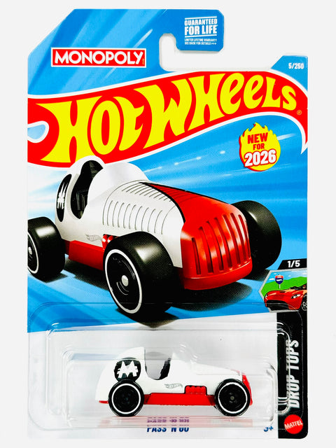 Hot Wheels Drop Tops Monopoly Pass 'N Go (5/250) - Damaged Card/Blister
