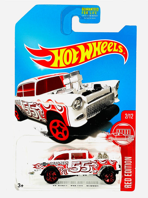 Hot Wheels Red Edition '55 Chevy Bel Air Gasser - Damaged Card/Blister
