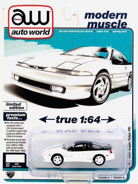 Auto World Modern Muscle 1991 Eagle Talon TSi Bright White