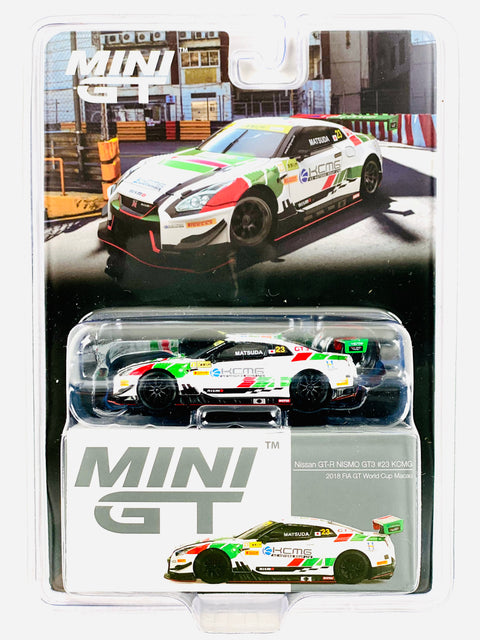Mini GT Mijo Exclusive Nissan GT-R NISMO GT3 #23 KCMG 2018 FIA GT World Cup Macau #593