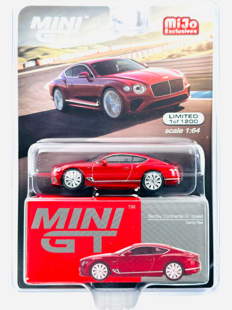 Mini GT Mijo Exclusives Bentley Continental GT Speed Candy Red #420