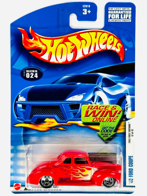 Hot Wheels 2002 First Editions '40 Ford Coupe - Damaged Card/Blister
