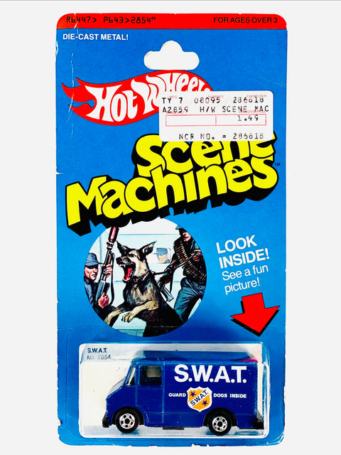Hot Wheels 1978 Scene Machines SWAT Van - Damaged Card/Blister