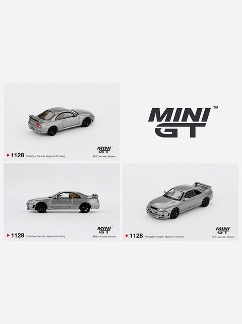 Mini GT Nissan Skyline GTR Dark Metal Gray Nismo BCNR33 CRS Version #1128