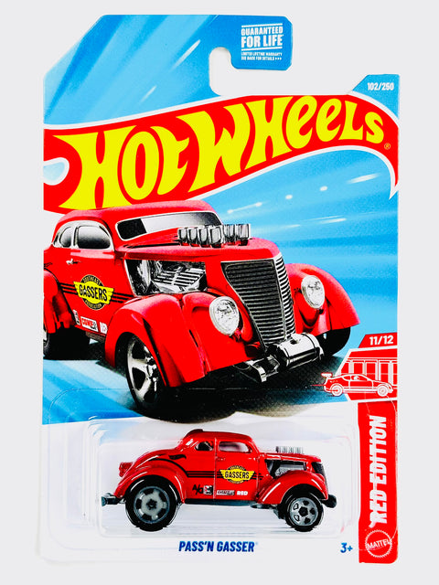 Hot Wheels 2026 Target Exclusive Red Edition Pass'n Gasser - Damaged Card