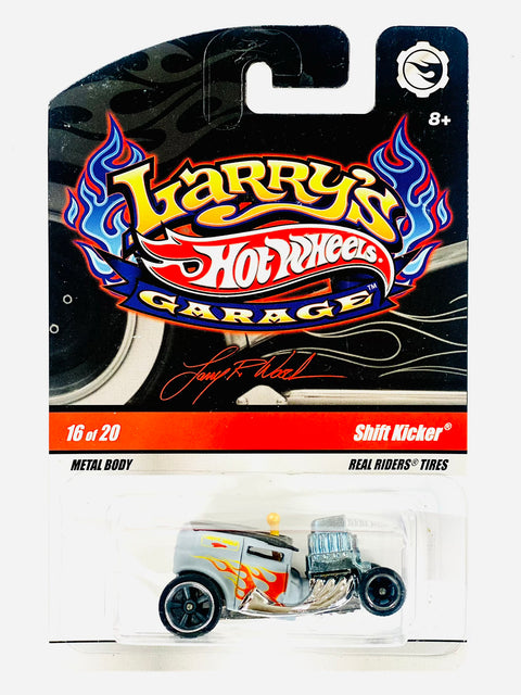 Hot Wheels Larry's Garage Shift Kicker Silver - Damaged Card/Blister