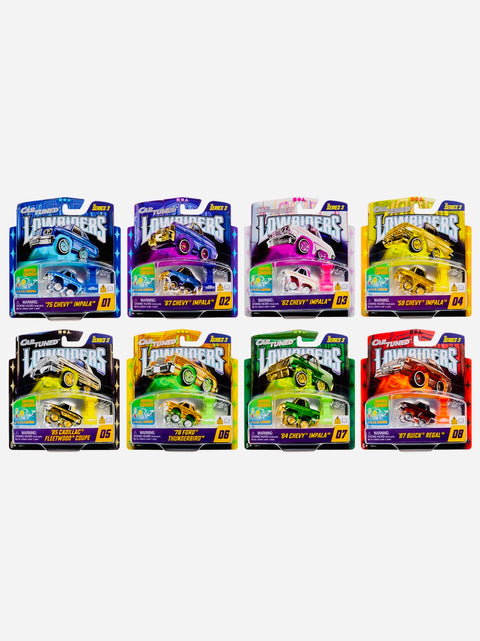 CarTuned 2026 Series 3 Lowriders Show Glow LED Light Up Chassis Assortment (8 cars)