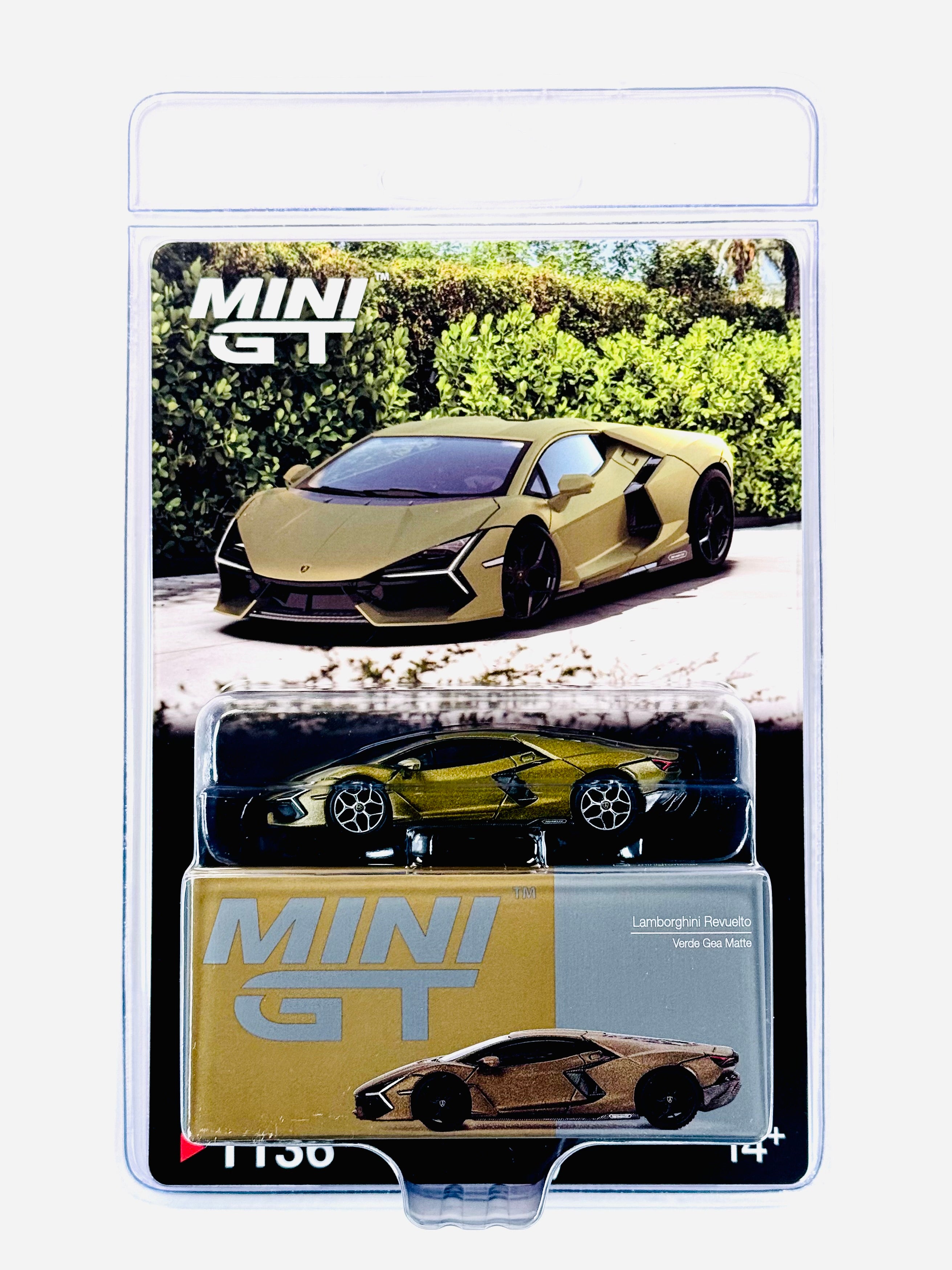 Mini GT Lamborghini Revuelto Verde Gea Matte Green #1136 Chase