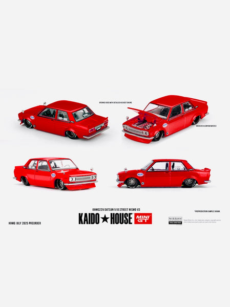 Mini GT x Kaido House Collab Factory Sealed Datsun 510 Street