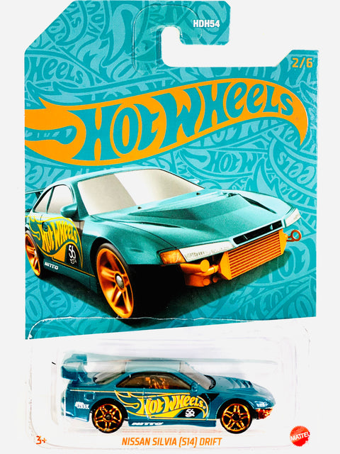Hot Wheels 2024 Pearl & Chrome Nissan Silvia [S14] Drift (2/6)